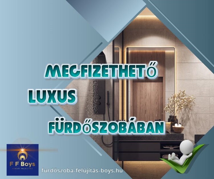 megfizethető luxus fürdőszobában